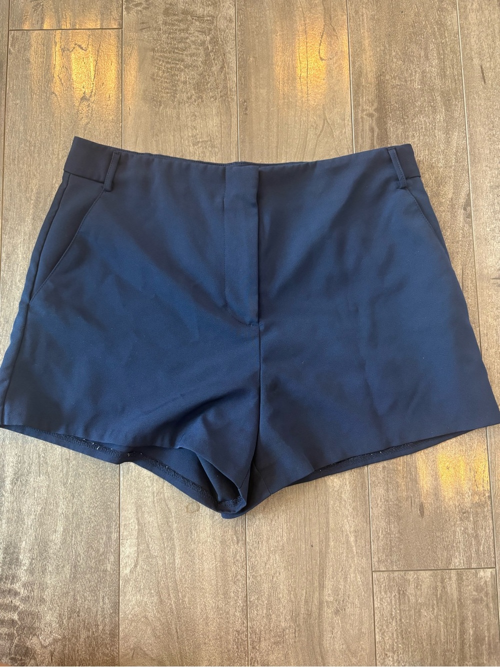 Classic High-Rise Navy Women’s Dress Shorts